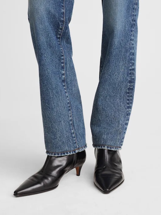 Madewell The Emilie Ankle Boot In True Black Size 8.5 Nwob $218 Nx217